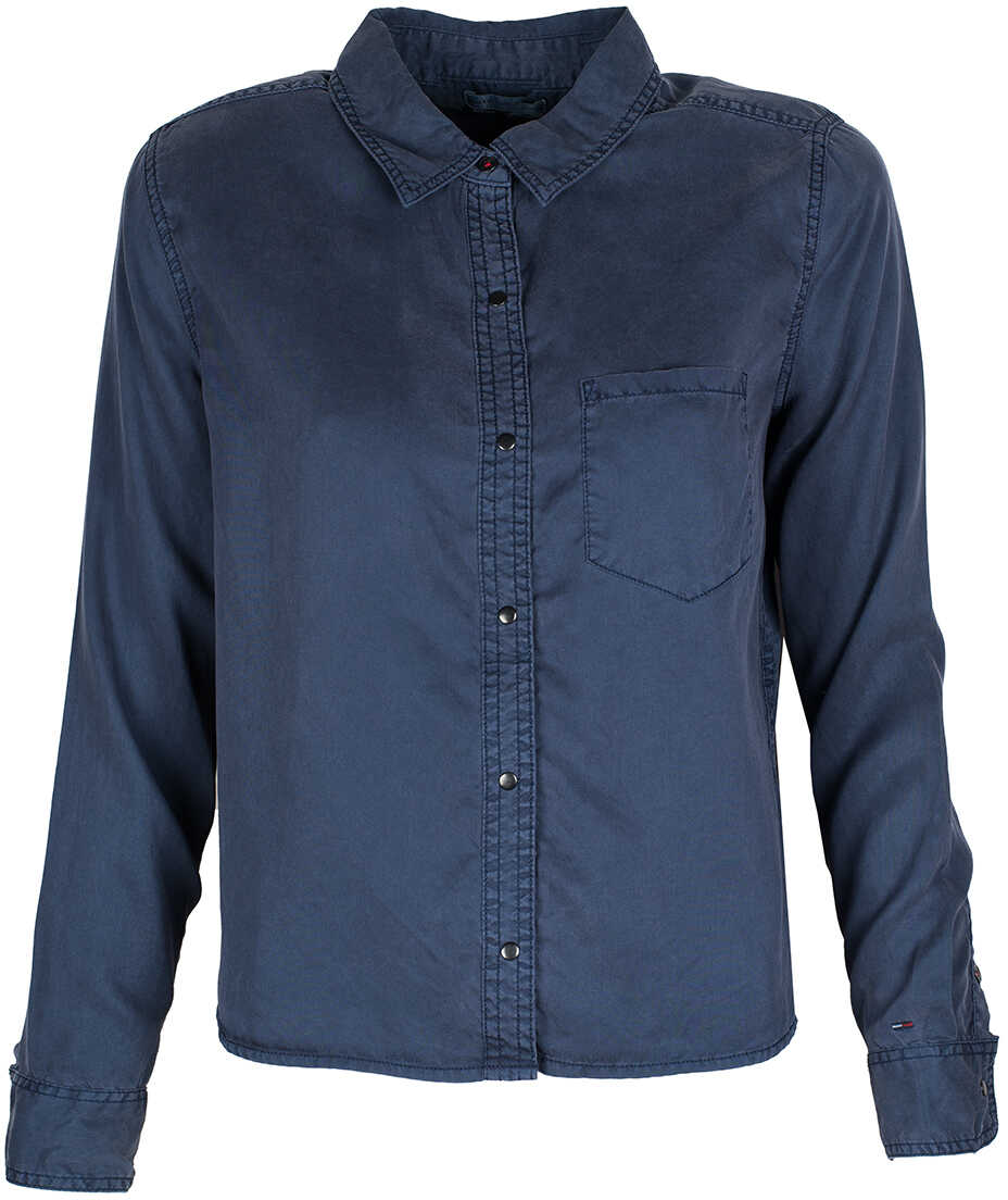 Tricou Tommy Hilfiger Koszula Granatowy