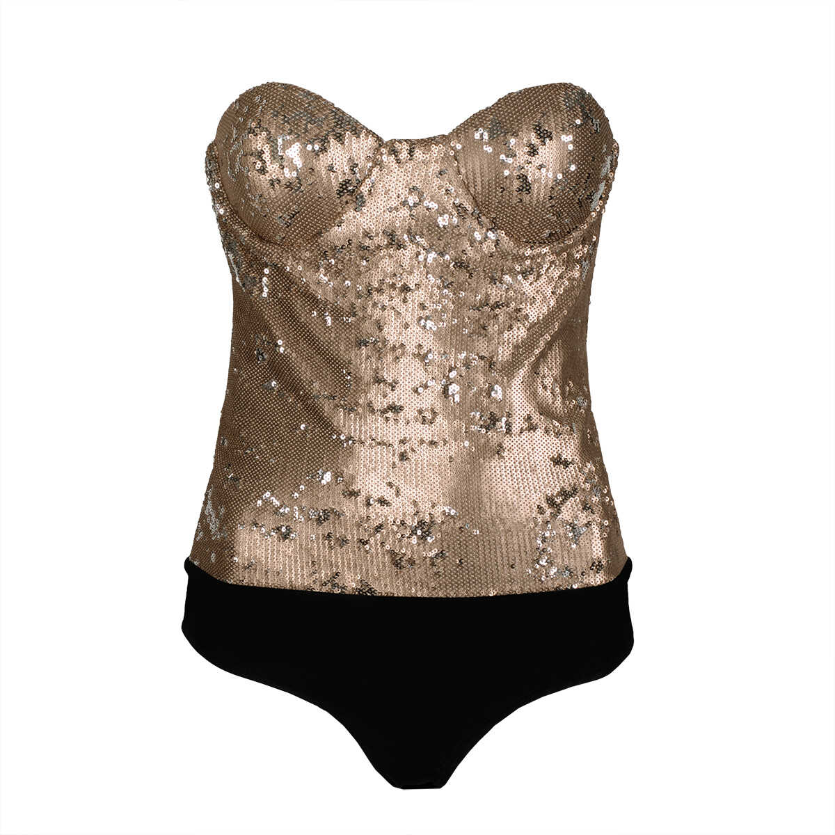 Bluza Patrizia Pepe Body Złoty
