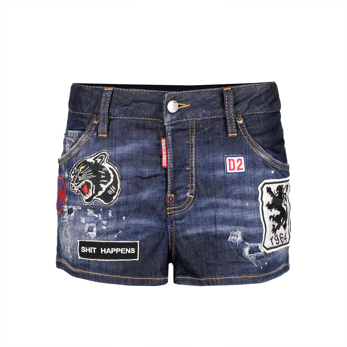 Pantalon DSQUARED2 Szorty Granatowy