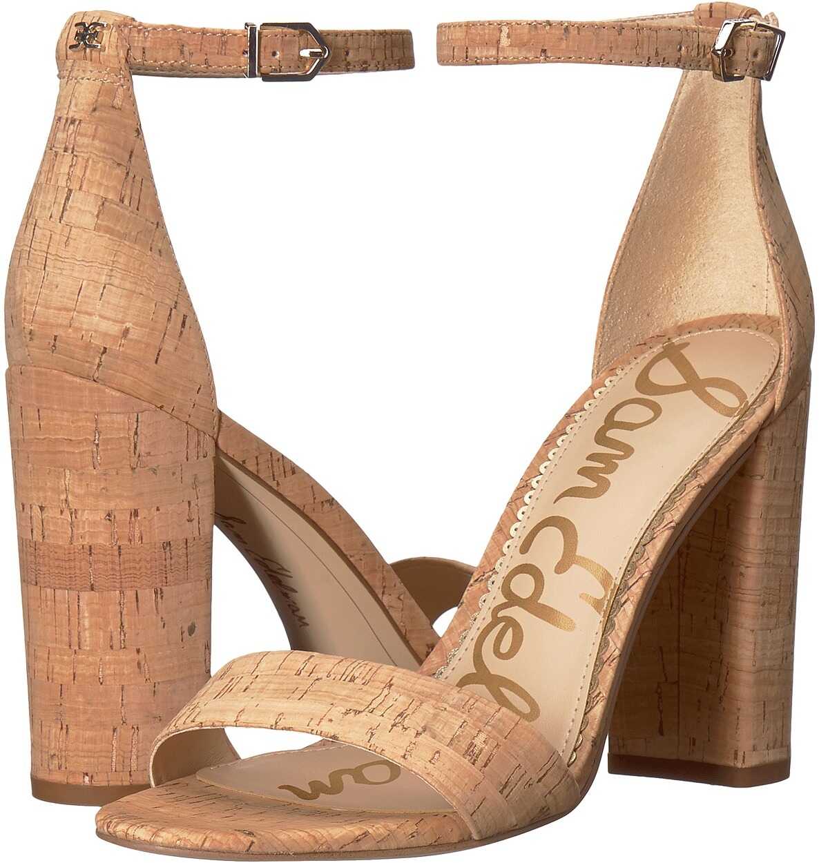 Sandala Sam Edelman Yaro Ankle Strap Sandal Heel Natural Premium Cork