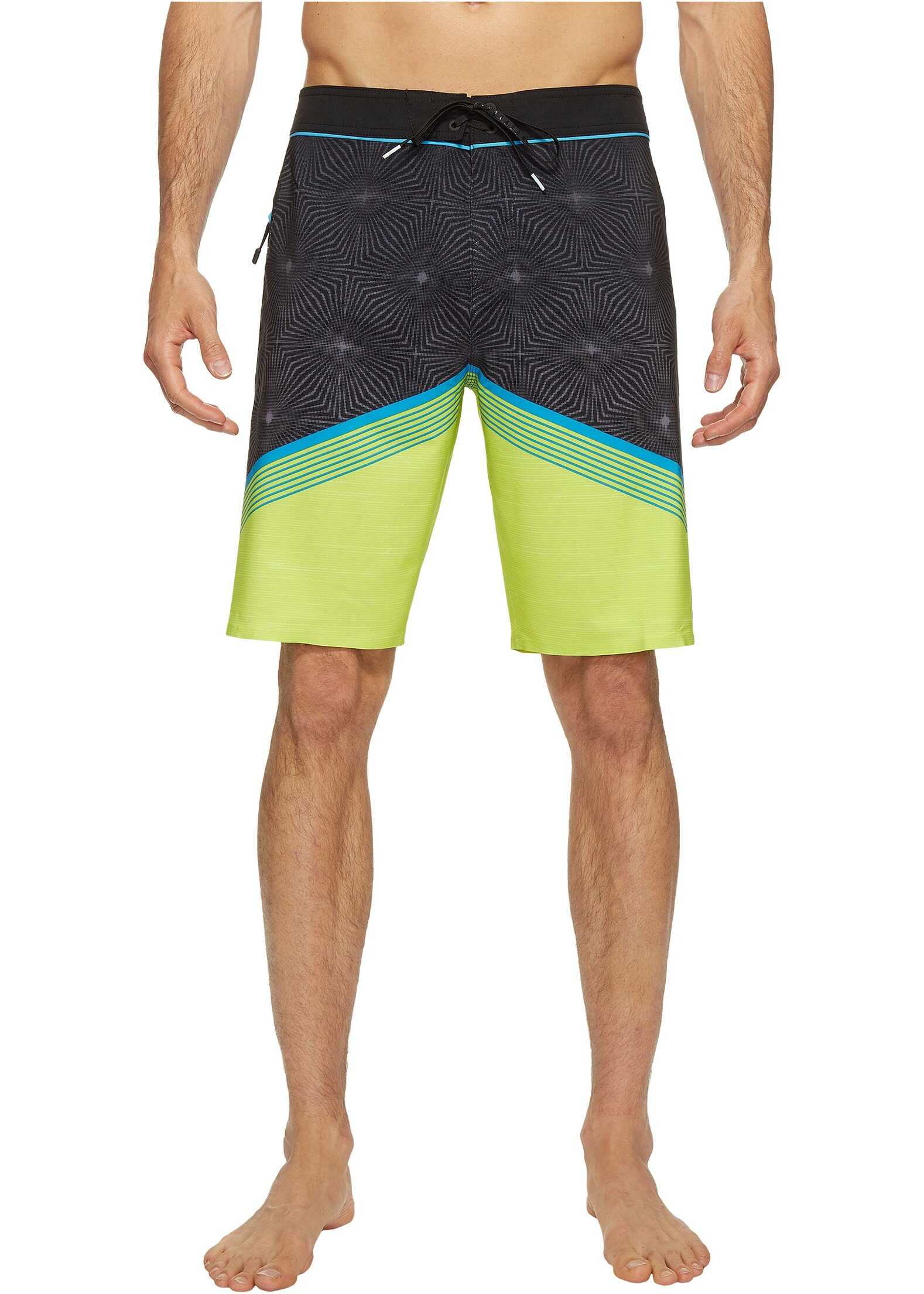 Sort O'Neill Hyperfreak Illusion Boardshorts Lime