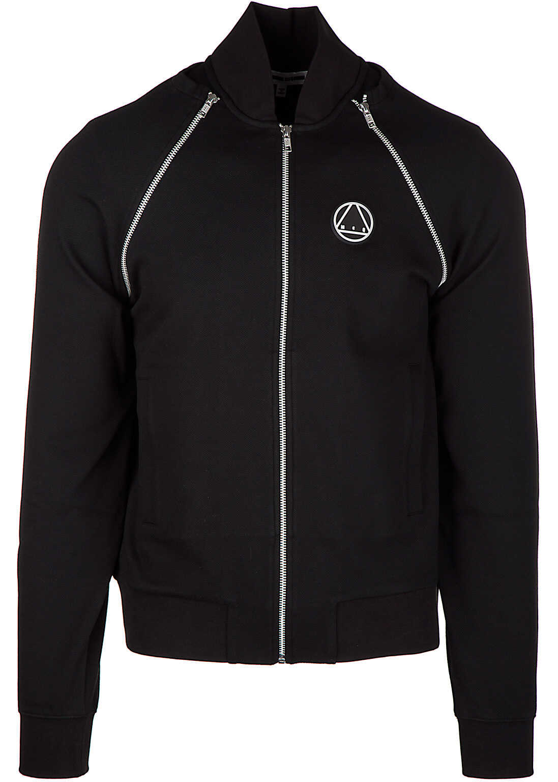 Bluza MCQ Alexander McQueen Zip Sweat Black
