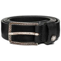 Curele Vintage Men's Leather Black Belt Barbati