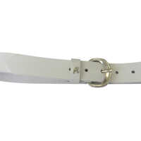 Curele White Leather Belt Femei