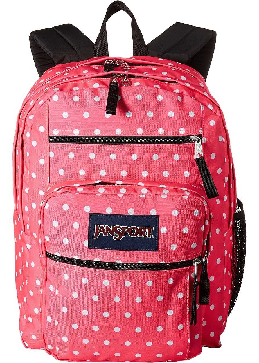 Ghiozdan JanSport Big Student Fluorescent Pink Dots