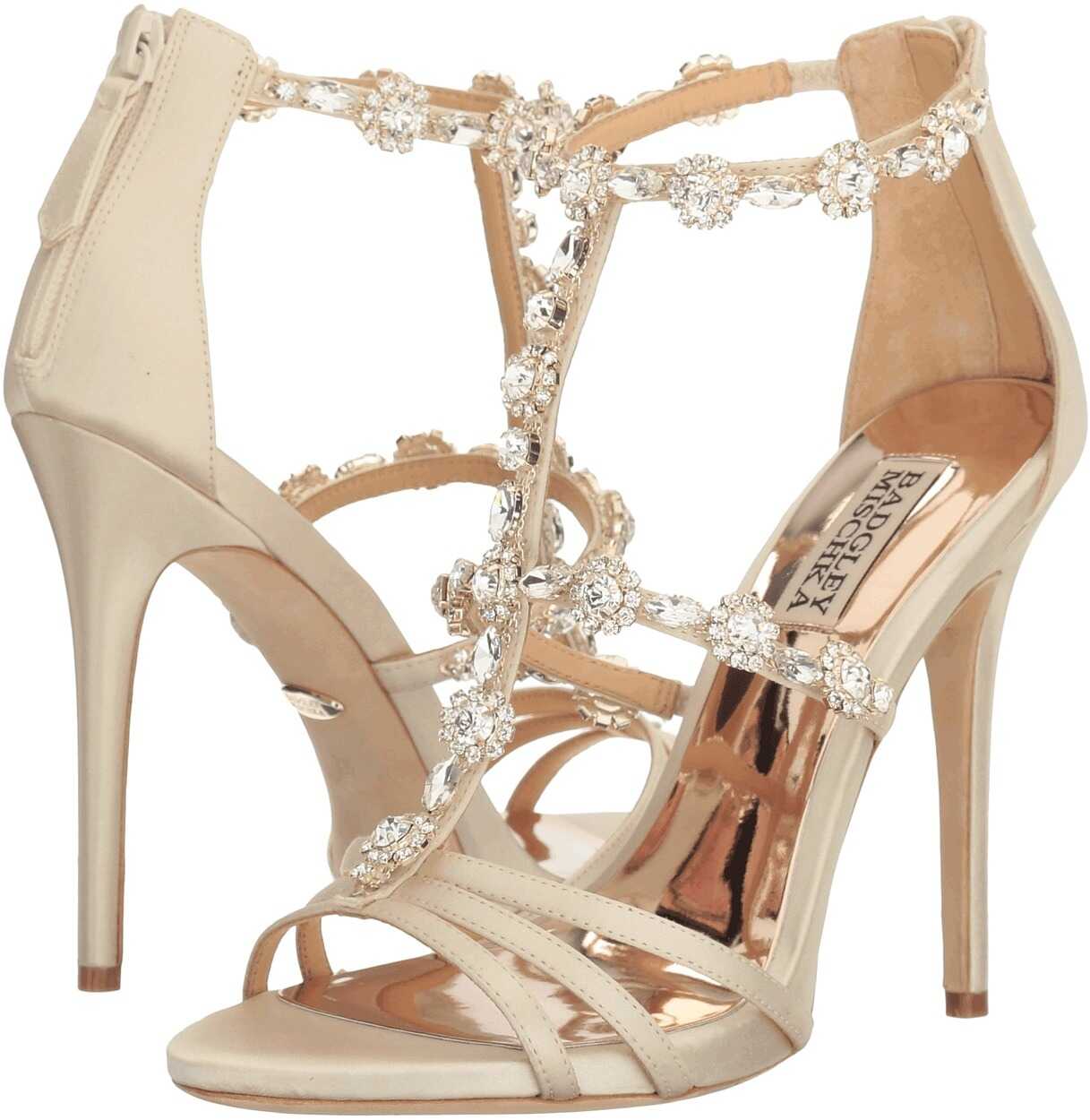 Pantof Badgley Mischka Thelma Ivory Satin