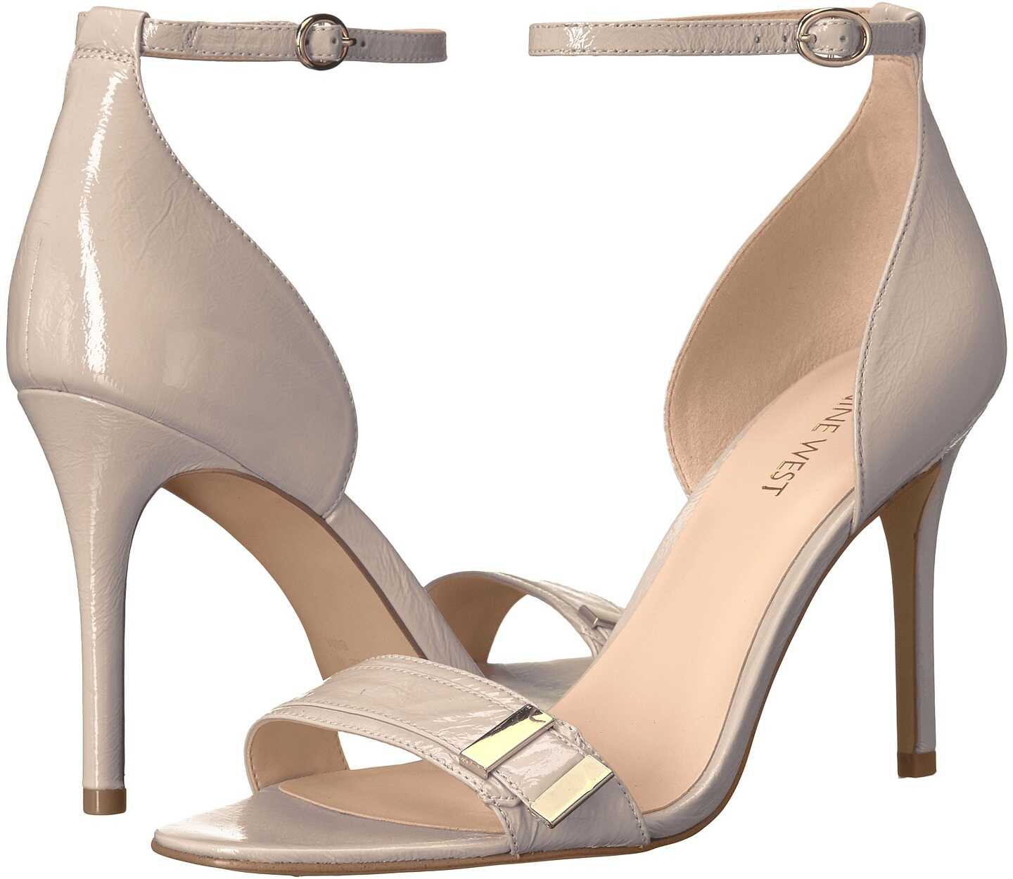 Sandala Nine West Matteo Off-White Patent