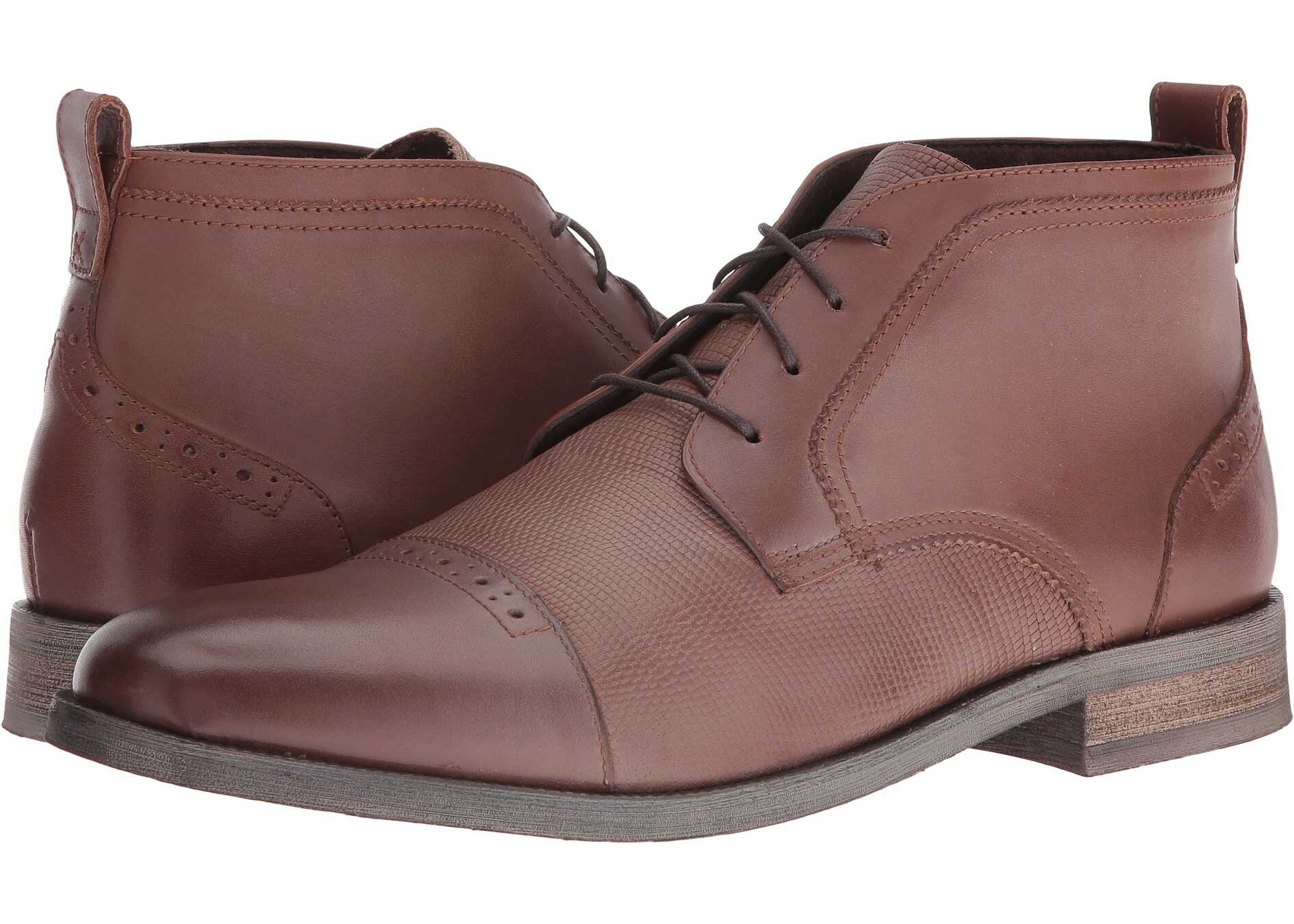 Gheata Stacy Adams Burgess Cap Toe Chukka Boot Cognac