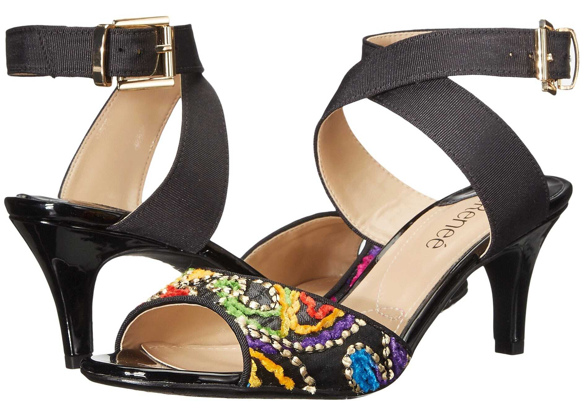 Sandala J. Renee Soncino Black/Bright Multi