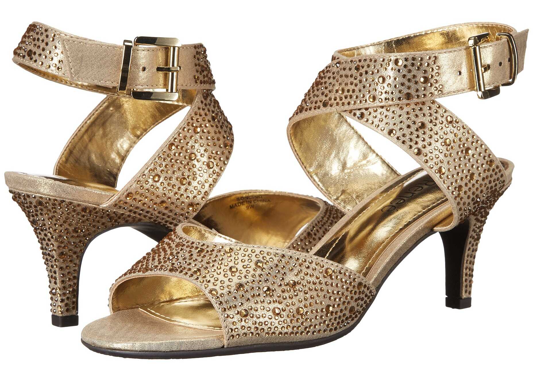 Sandala J. Renee Soncino Gold Rhineston