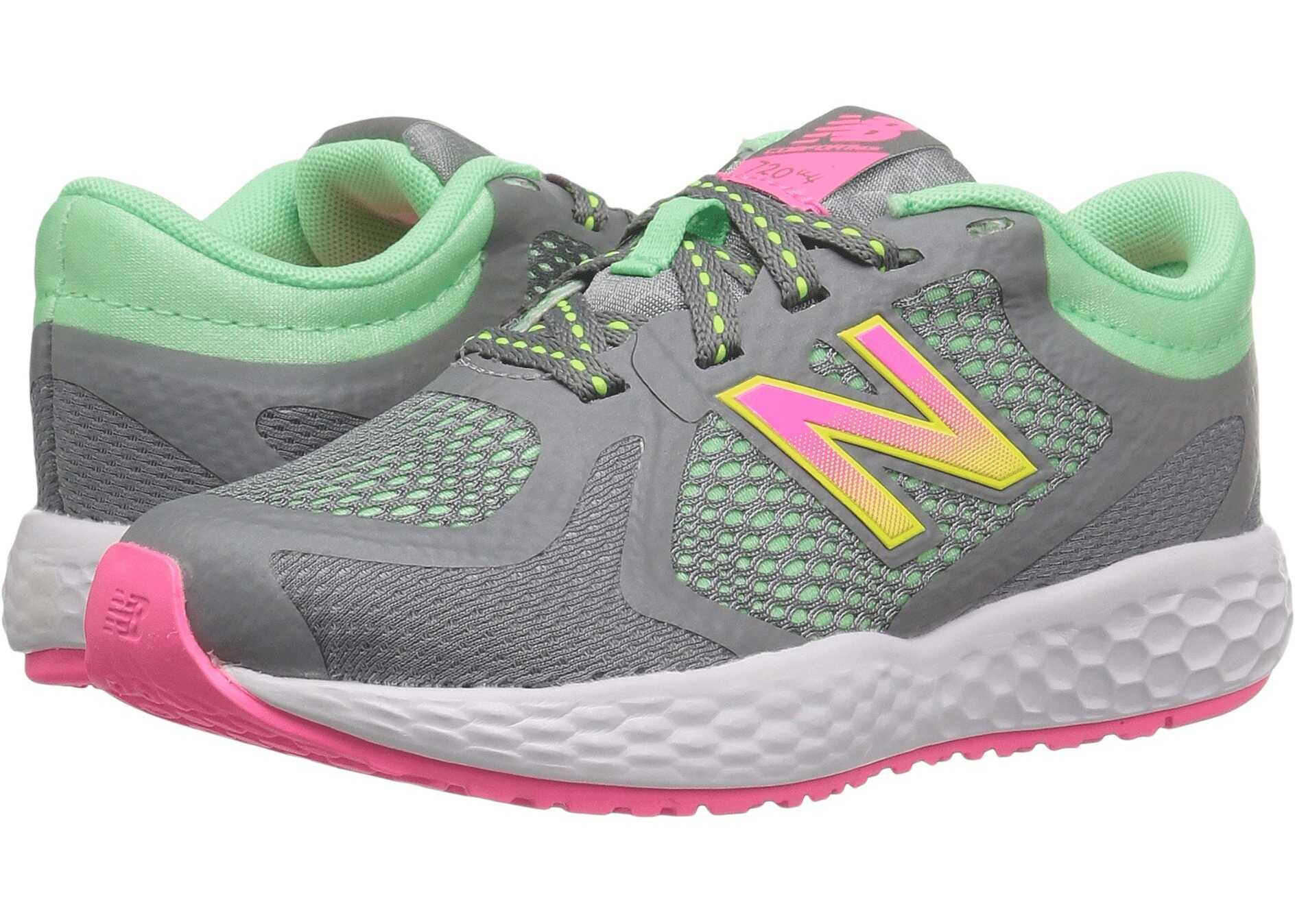 Tenis New Balance Kids KJ720v4 (Little Kid/Big Kid) Grey/Pink
