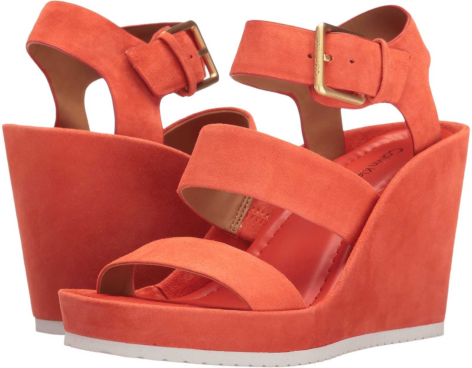Sandala Calvin Klein Hailey Deep Blush Suede