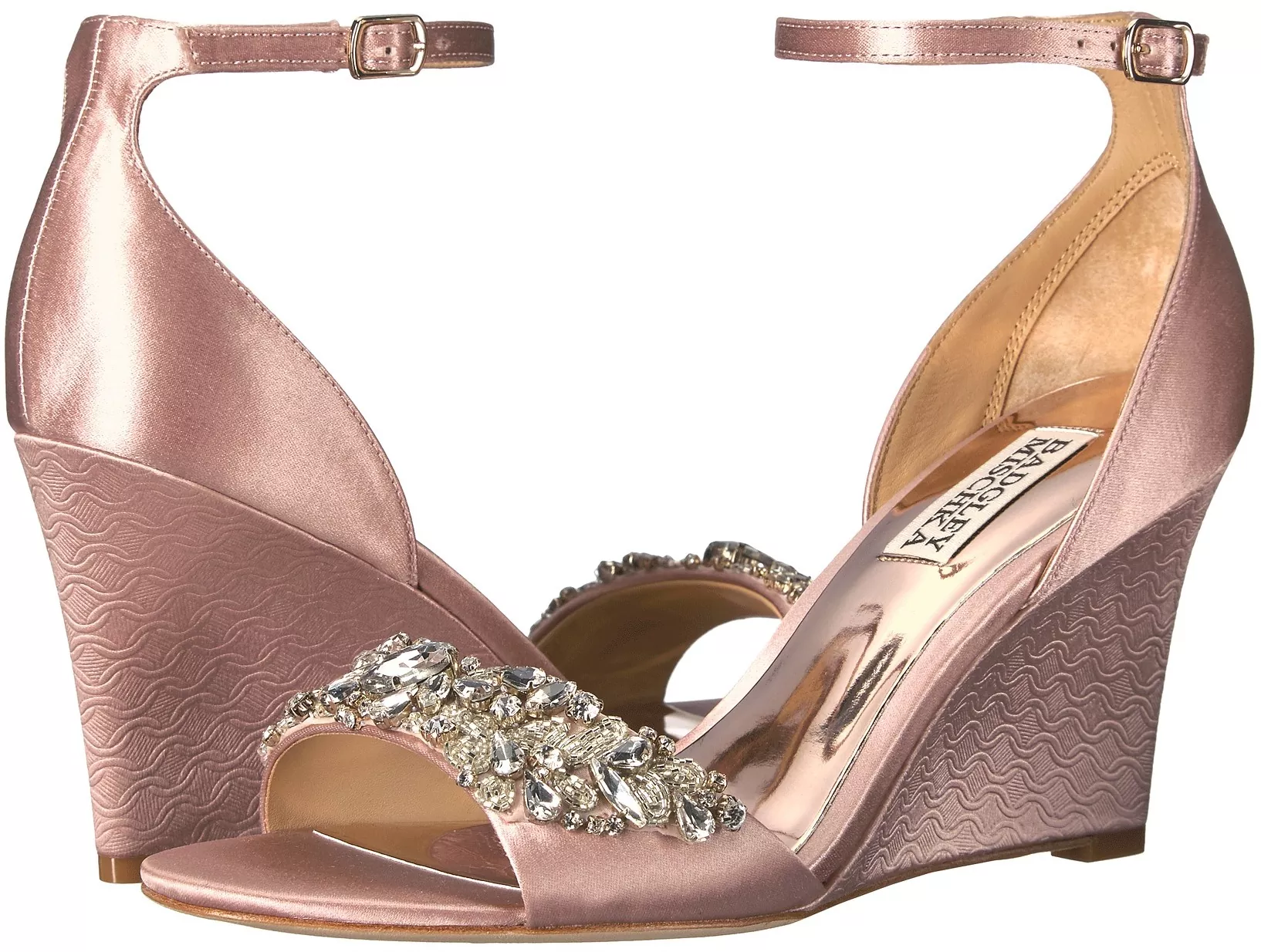 Pantof Badgley Mischka Tyra Blush Satin