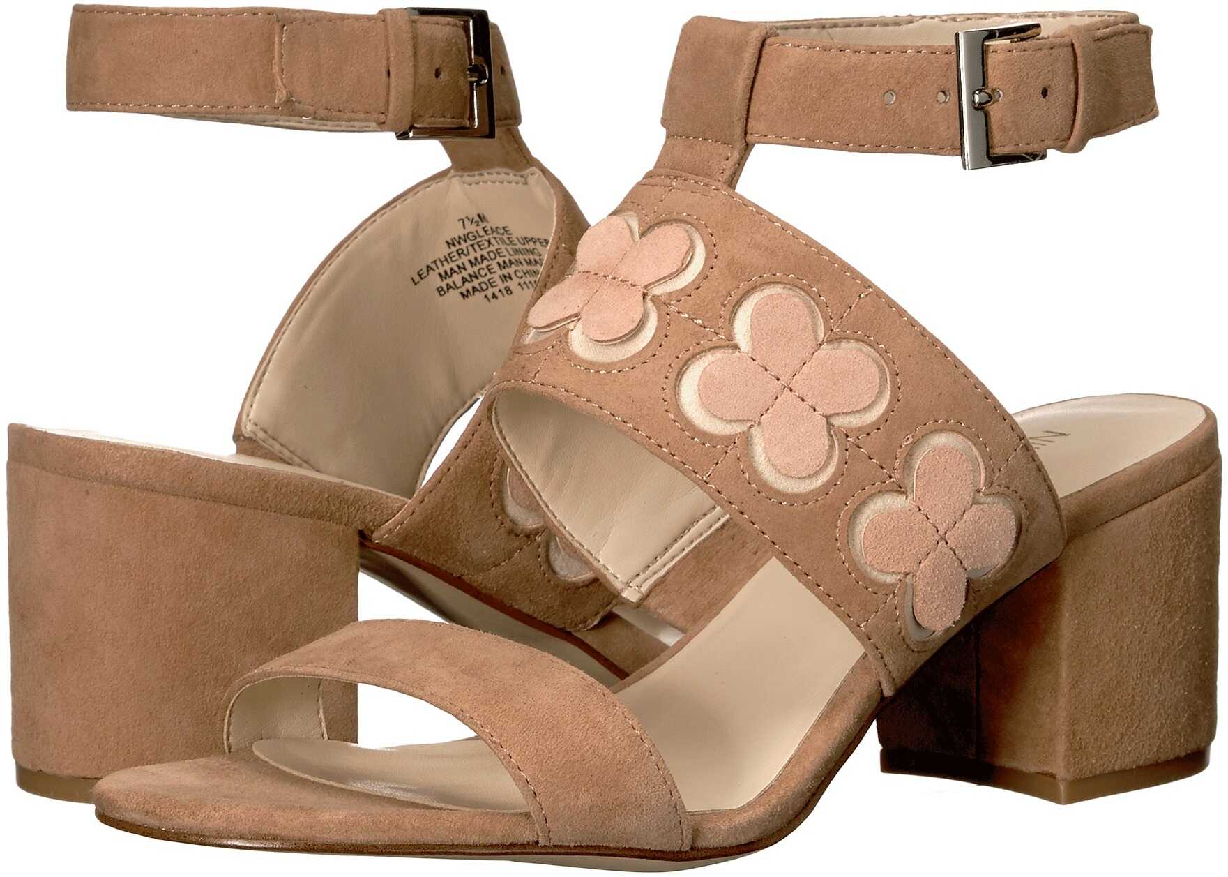 Sandala Nine West Gleace Dark Natural Suede