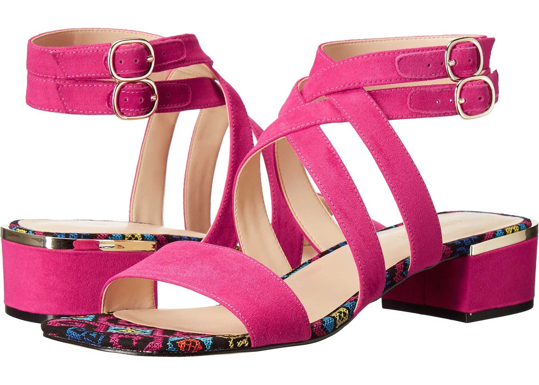 Sandala Nine West Yesta Pink Fabric