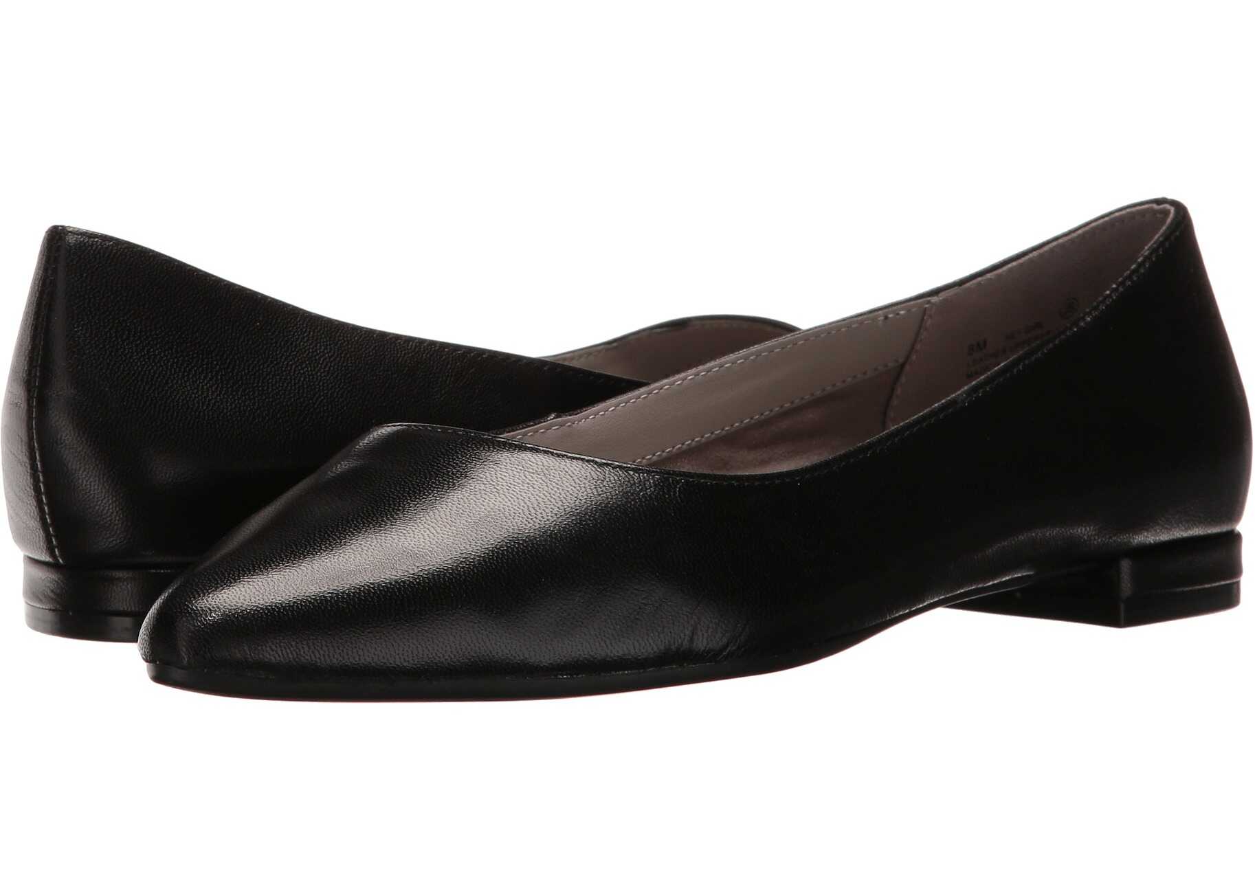 Balerin Aerosoles Hey Girl Black Leather