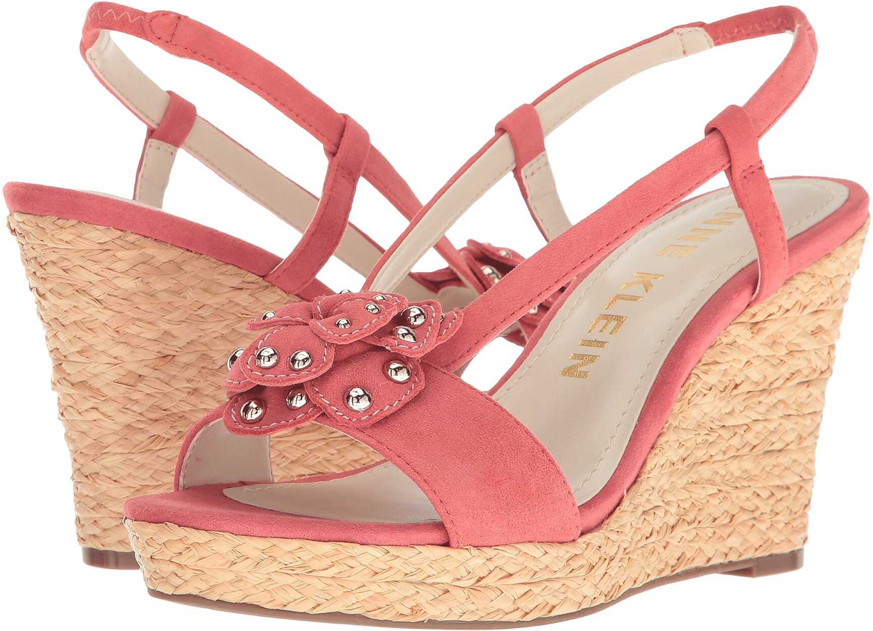 Sandala Anne Klein Marigold Coral Suede