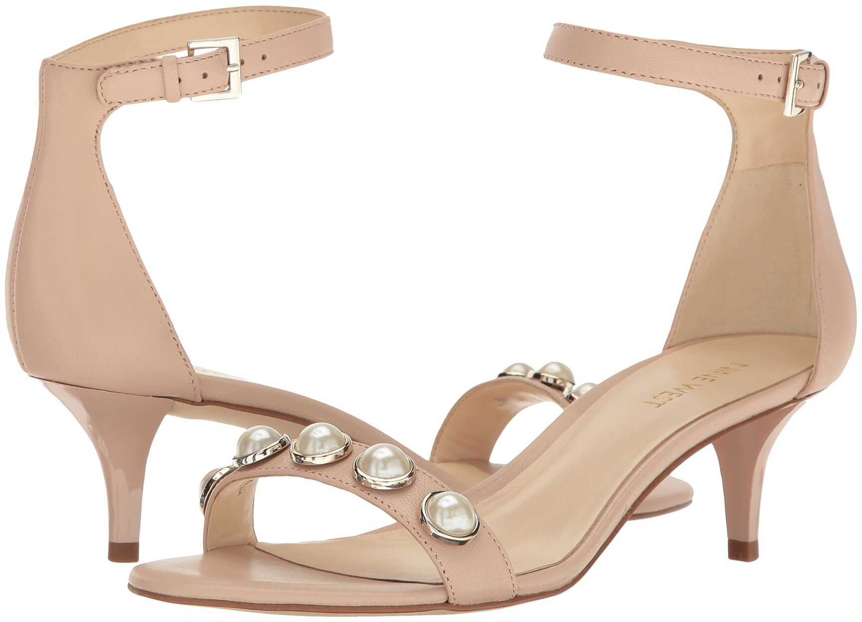 Sandala Nine West Lipstick Natural Leather
