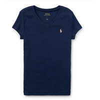 Tricouri Cotton–Blend V-Neck Tee Fete
