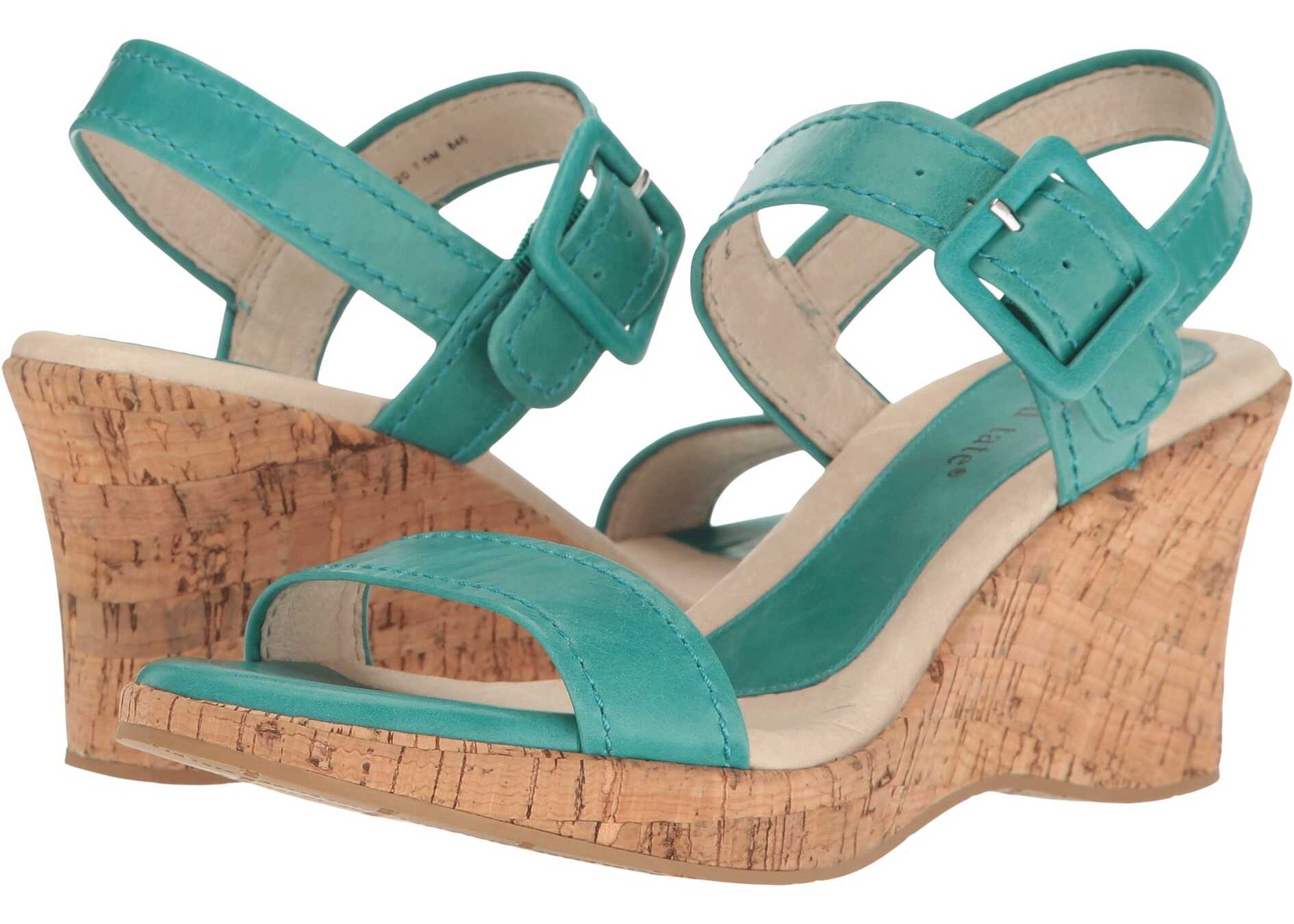 Sandala David Tate Newport Emerald Glazed Calf