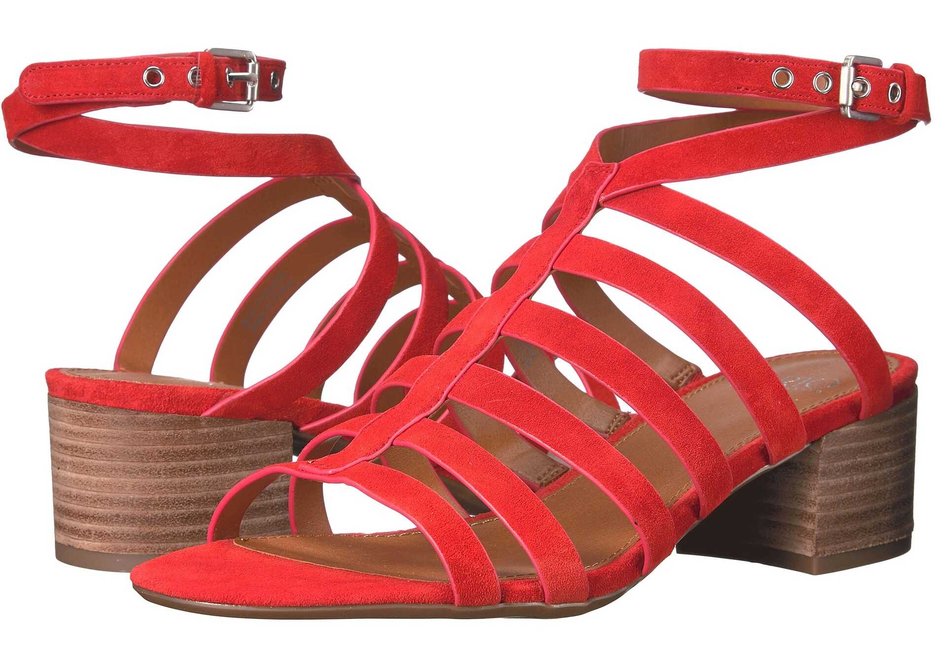 Sandala Franco Sarto Finesse Pop Red Lux Brushed Suede