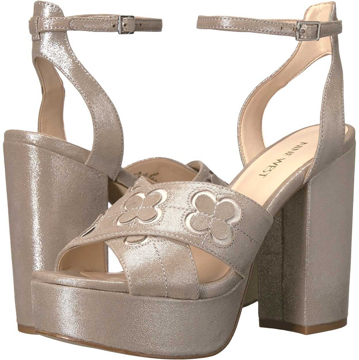 Sandala Nine West Koolkat Silver Metallic