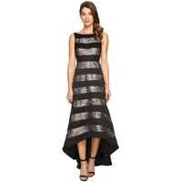 Rochii Striped Lace & Mikado Hi-low Dress Femei
