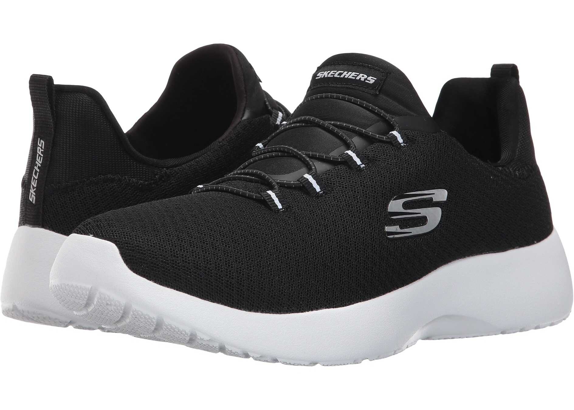 Tenis SKECHERS Mesh High Apex Bungee Slip-On Black/White