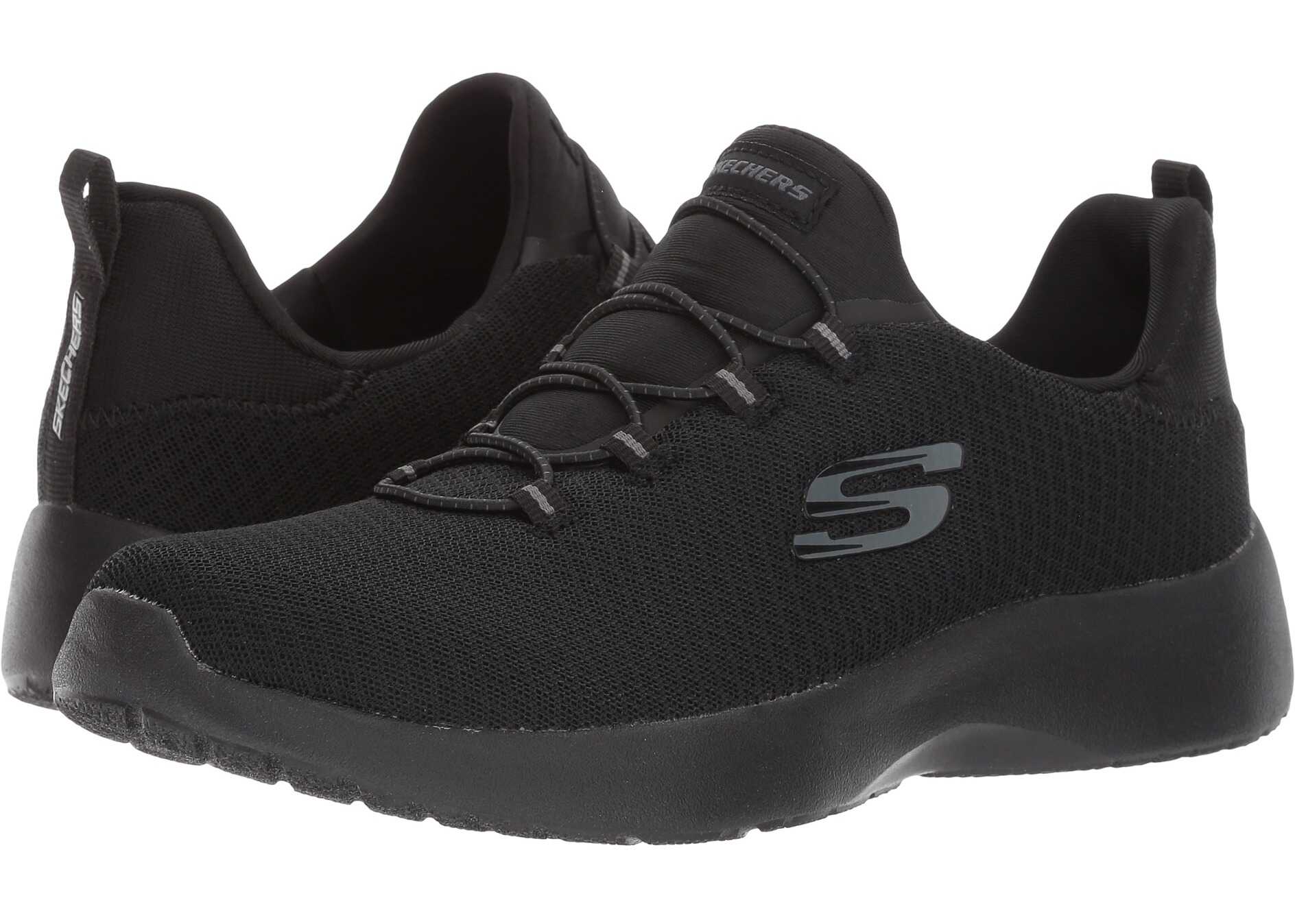 Tenis SKECHERS Mesh High Apex Bungee Slip-On Black