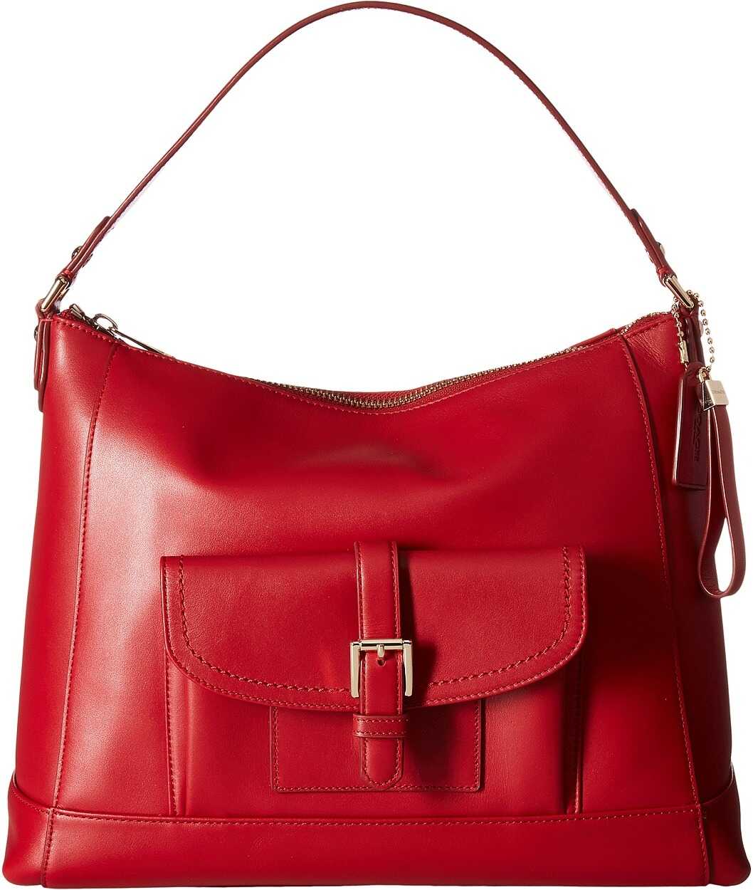 Geanta femei COACH Charlie Leather Hobo Classic Red
