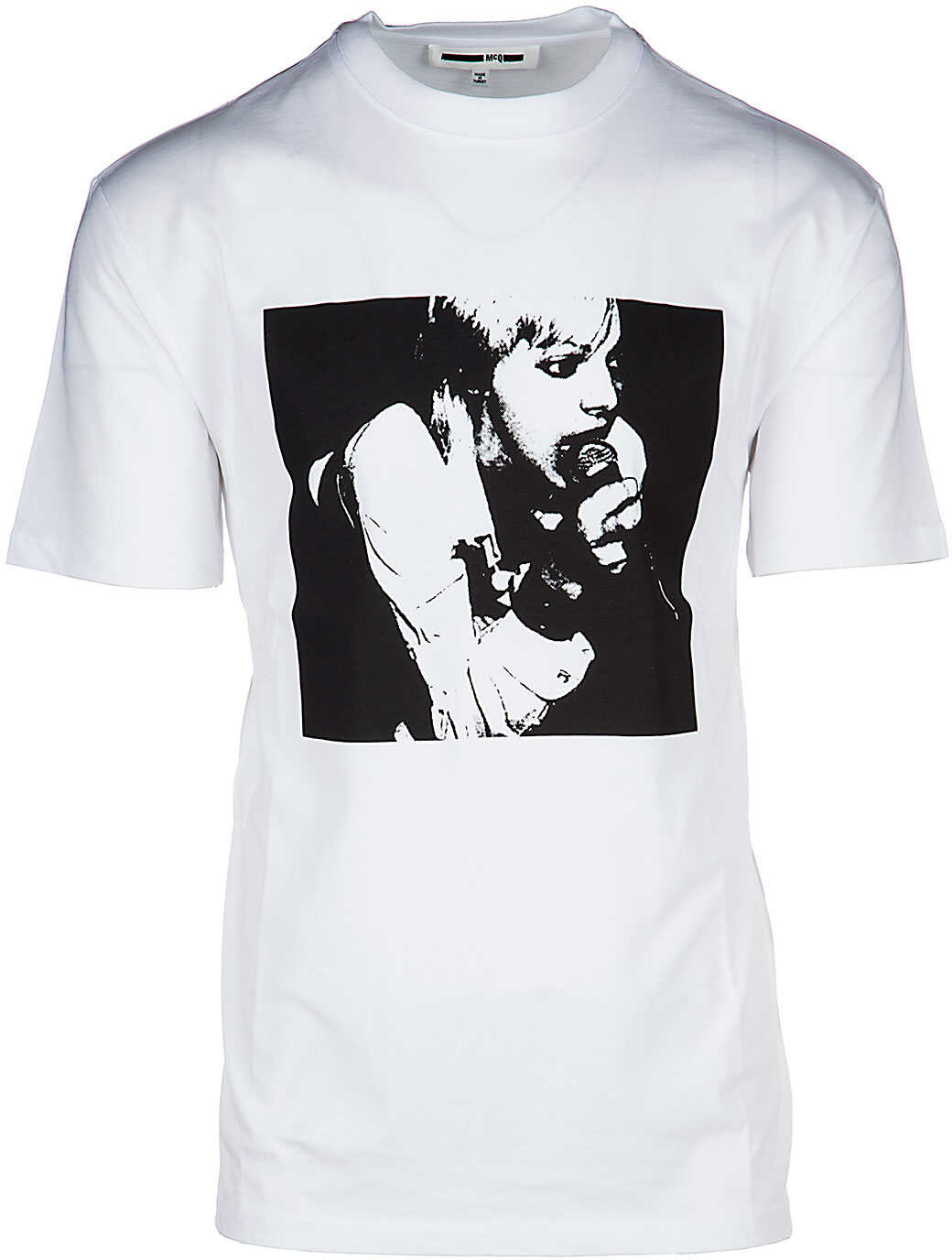 Tricou MCQ Alexander McQueen Neckline Jumper White
