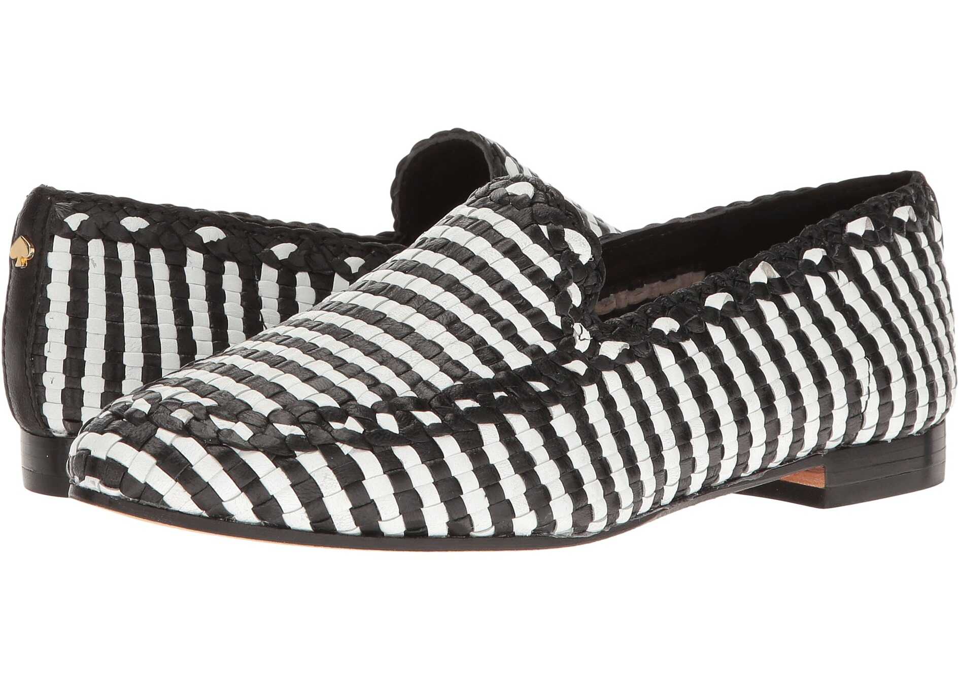 Mocasin Kate Spade New York Caylee Black/White Woven Nappa