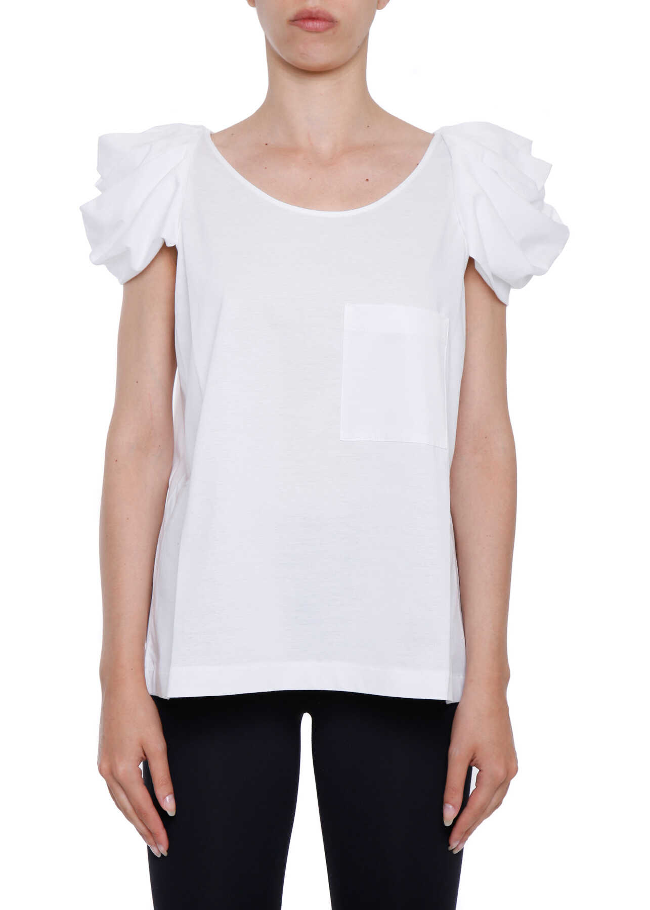 Bluza Prada Jersey Top BIANCO