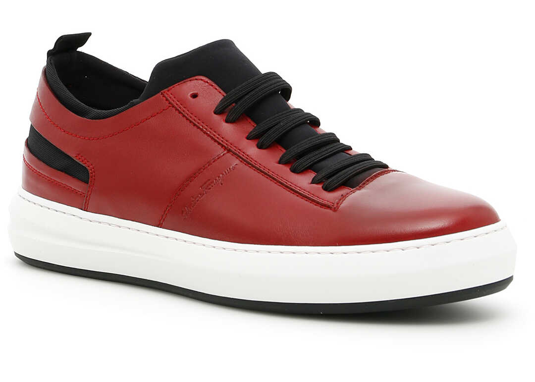 Tenis Salvatore Ferragamo Nappa Desert Sneakers ROSSO FERR