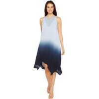 Rochii Ombre Hankerchief Hem Shift with Crochet Neck Detail* Femei
