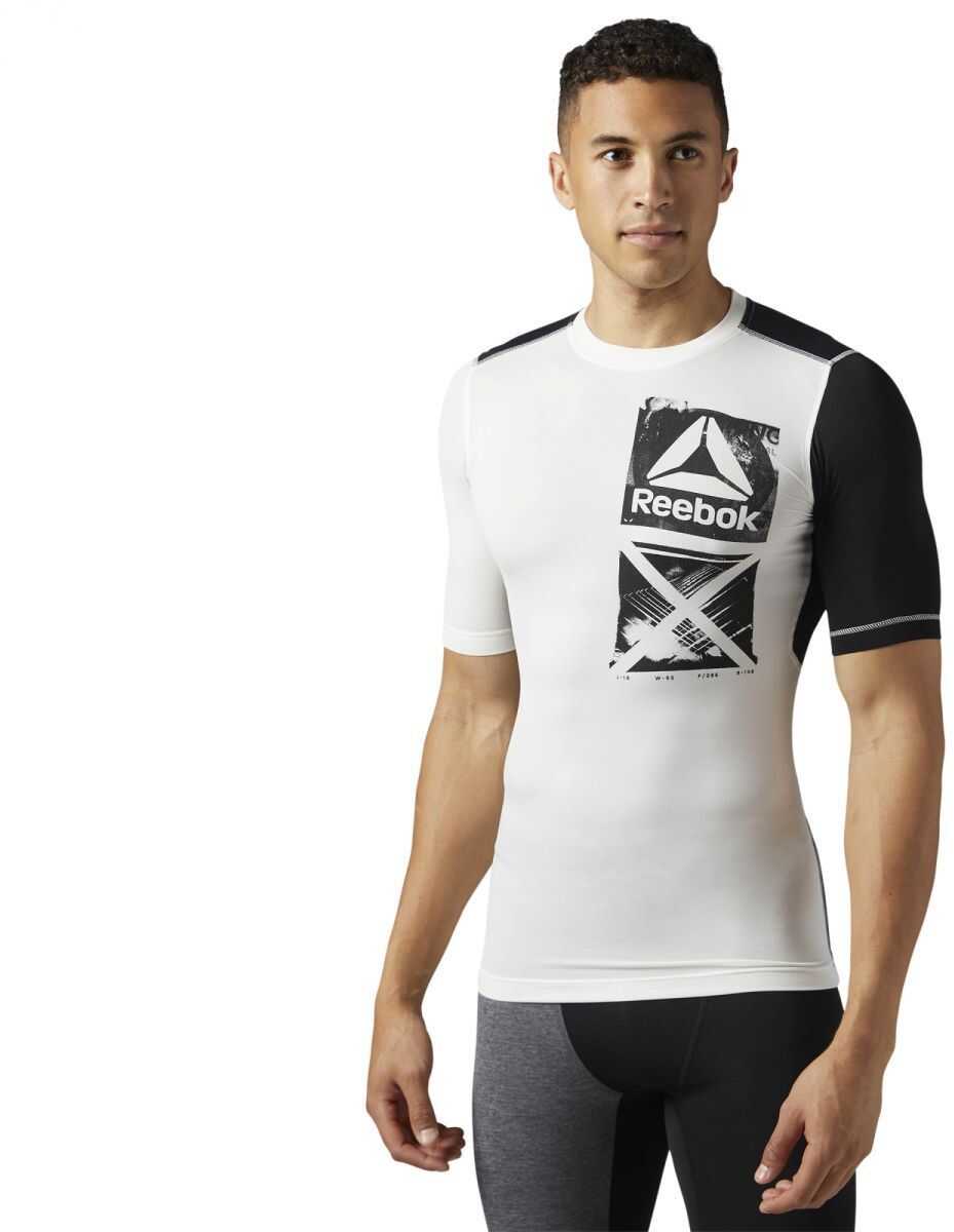 Tricou Reebok ACTVCHL GRAPHIC COMP TEE CHALK