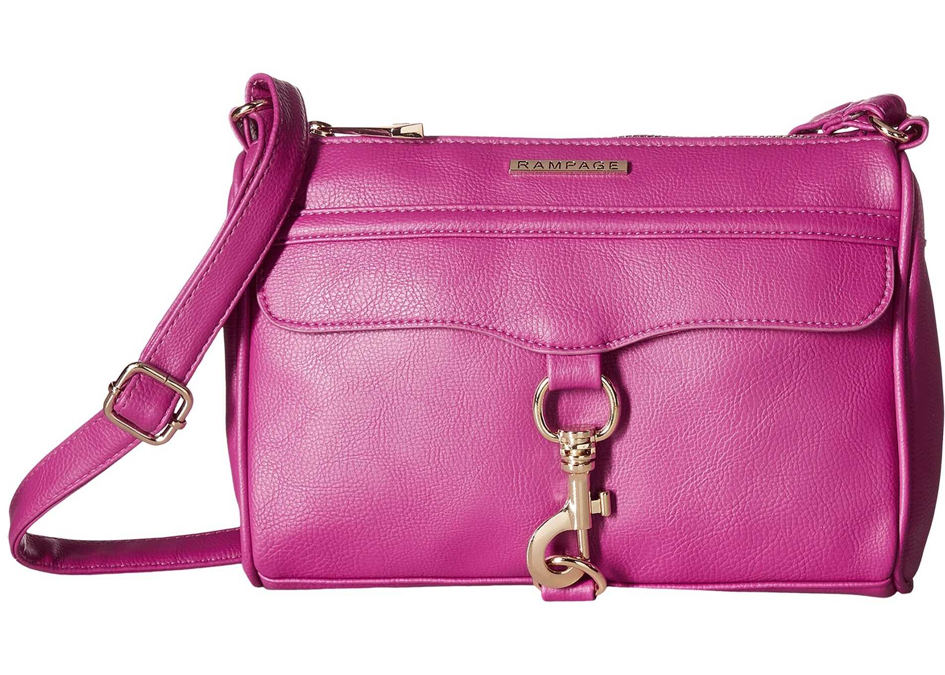 Geanta femei Rampage Crossbody w/ Dog Leash Hardware Fuchsia
