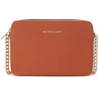Genti de Mana Jet Set In Orange Saffiano Leather Shoulder Bag* Femei