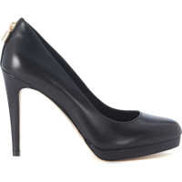 Pantofi cu Toc Décolleté Michael Kors Antoinette In Black Leather With Plateau Femei