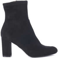 Ghete & Cizme Steve Madden Avenue Black Micro Suede Ankle Boots