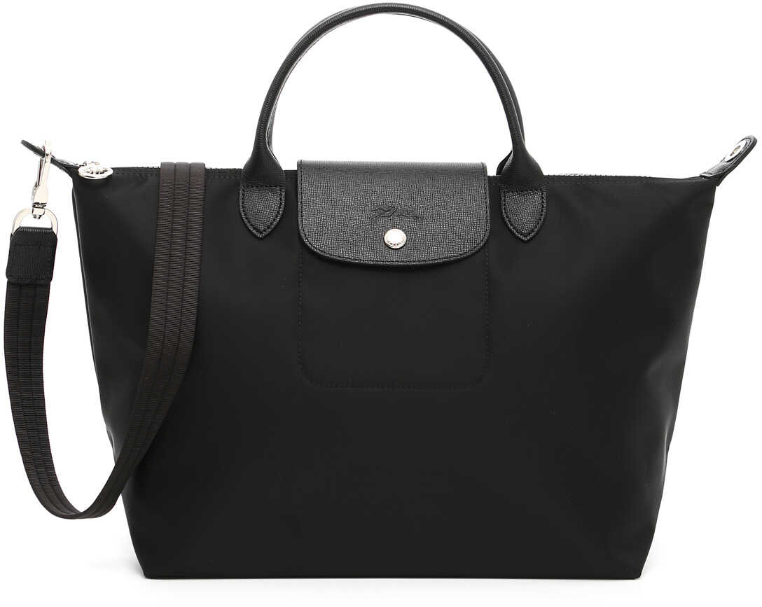Geanta femei Longchamp Le Pliage Cuir Handbag NERO