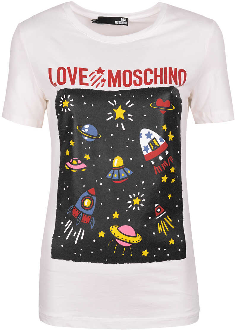 Tricou LOVE Moschino T-shirt Biały