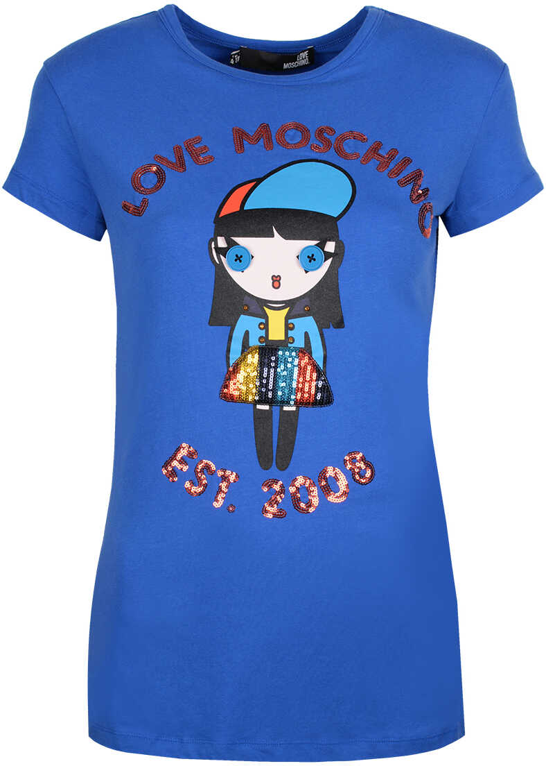 Tricou LOVE Moschino T-shirt Niebieski