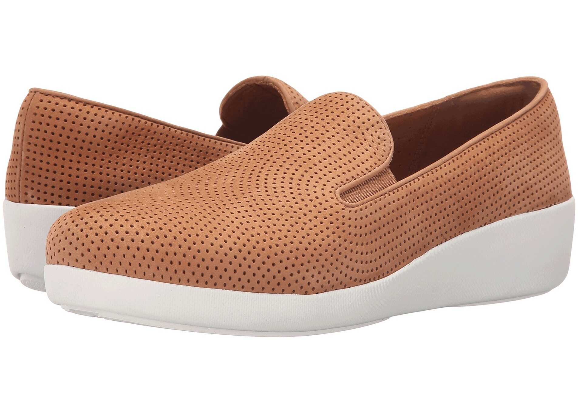 Mocasin FitFlop Pop Skate Perf Tan