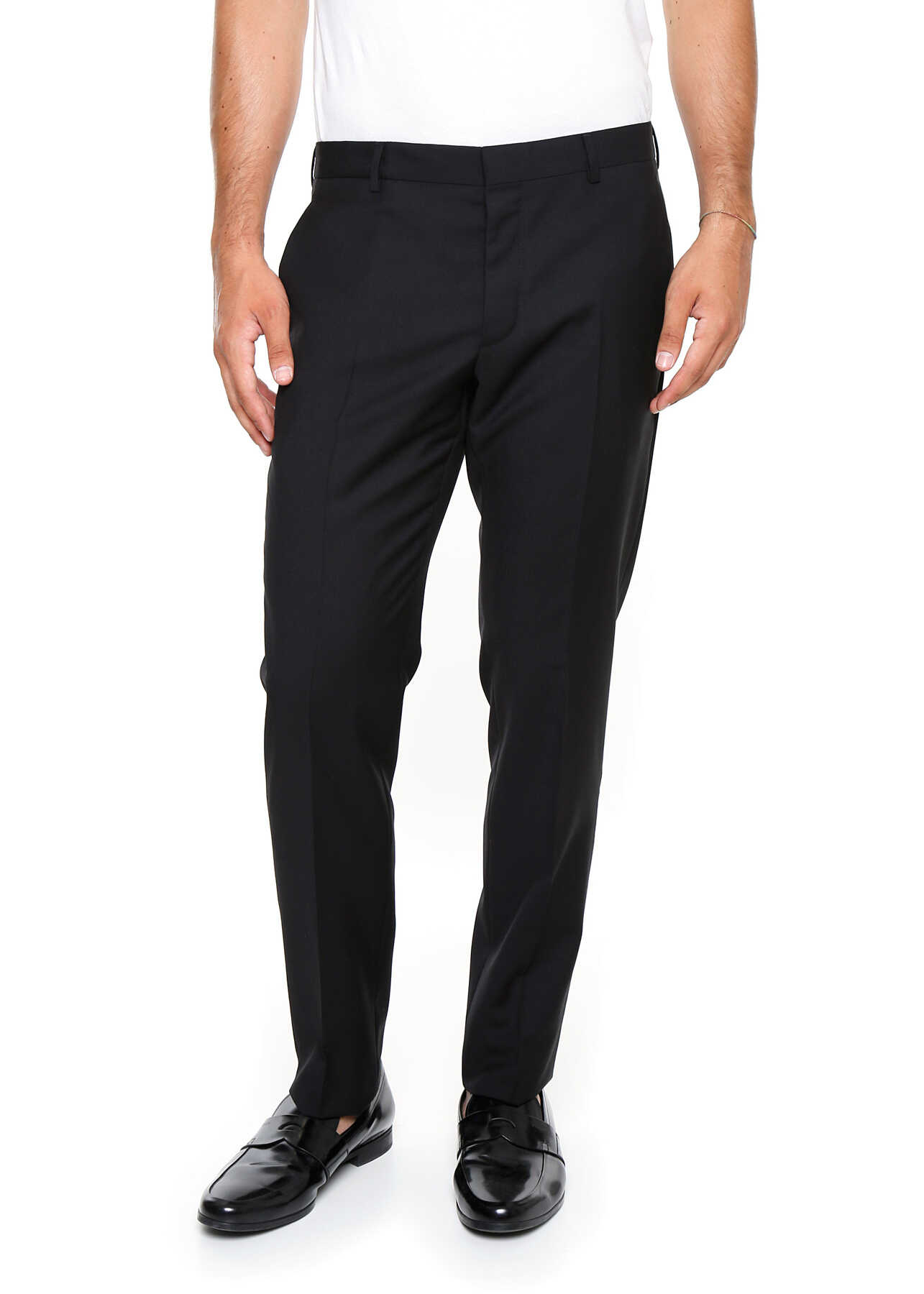 Pantalon Prada Lightweight Wool Trousers NERO