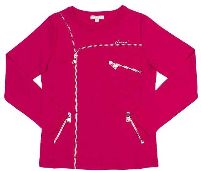 Tricou Gucci Cotton T-Shirt Fuchsia