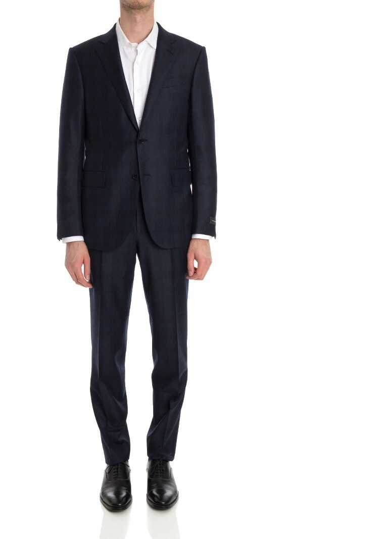 Costum Ermenegildo Zegna Wool Suit Blue