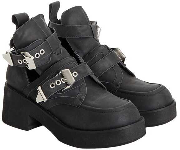Gheata Jeffrey Campbell Leather Shoes Black