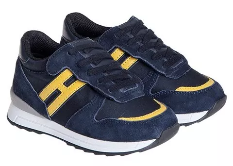 Tenis Hogan Rebel Leather Sneakers Blue