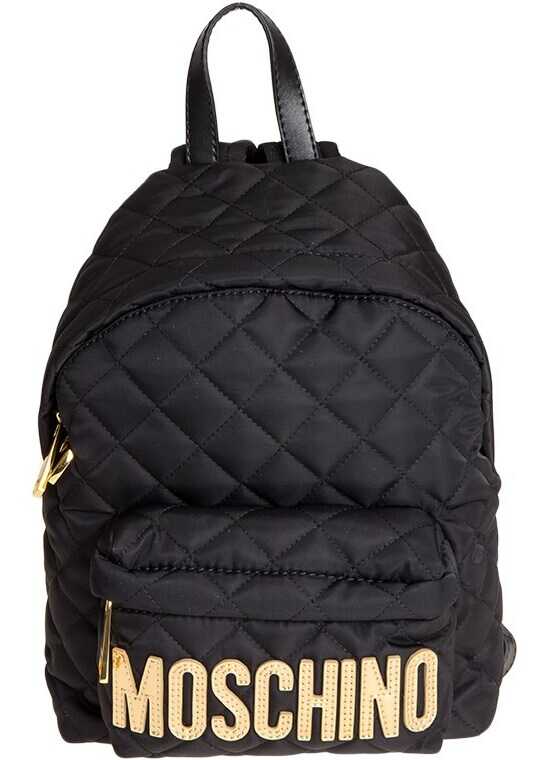 Moschino Quilted Backpack Black